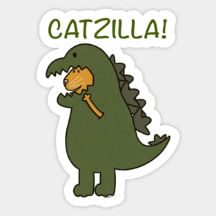 Catzilla Sticker